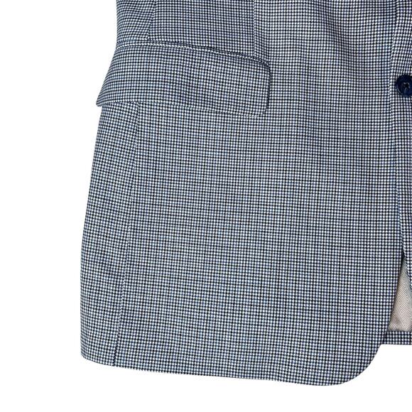 Joseph Abboud Wool Houndstooth Blazer Sport Coat 2-Button Jacket Sz 42L - Picture 7 of 13